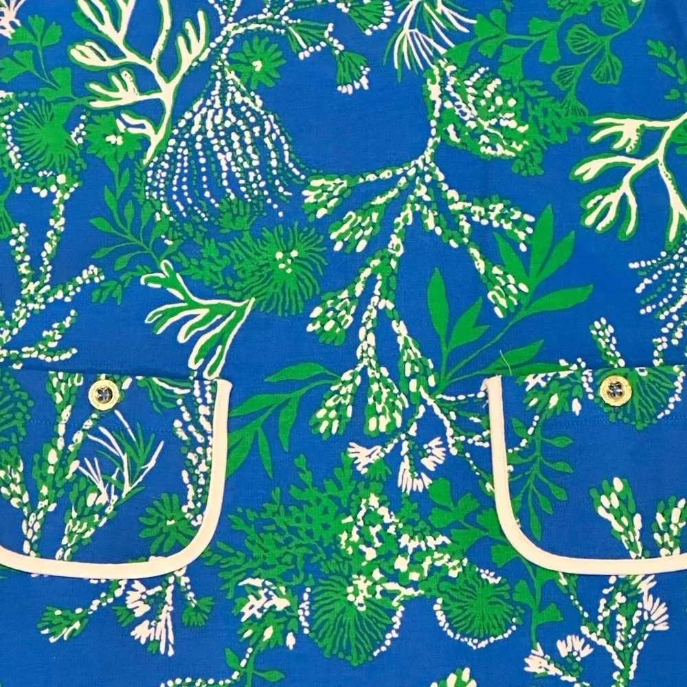 NWT! Lilly Pulitzer Girls 8-10 Mackenzie Dress in Briny Blue